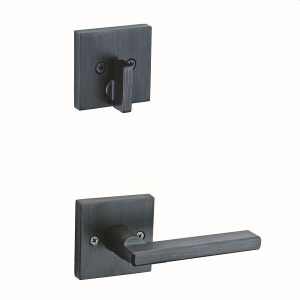 Single Cylinder Interior Halifax Lever Trim with Square Rose New Chassis Venetian Bronze Finish